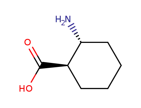 Molecular Structure of 24716-93-6 (Cyclohexanecarboxylic acid, 2-amino-, (1S,2S)-)
