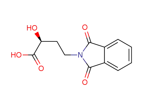 Molecular Structure of 48172-10-7 ((2S)-4-(1,3-Dioxoisoindolin-2-yl)-2-hydroxybutanoic acid)