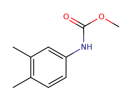 Molecular Structure of 20642-87-9 (Carbamic acid, (3,4-dimethylphenyl)-, methyl ester)