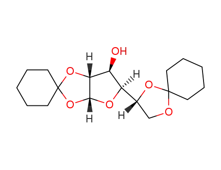 Molecular Structure of 23397-76-4 (1,2:5,6-Di-O-cyclohexylidene-alpha-D-glucofuranose)