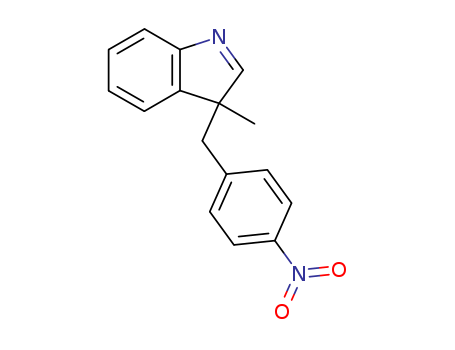 Molecular Structure of 114092-94-3 (3H-Indole, 3-methyl-3-[(4-nitrophenyl)methyl]-)