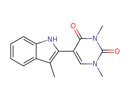1,3-dimethyl-5-(3-methyl-1H-indol-2-yl)uracil