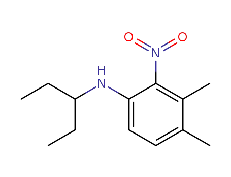 Molecular Structure of 56038-87-0 (N-(1-Ethylpropyl)-2-nitro-3,4-xylidin)