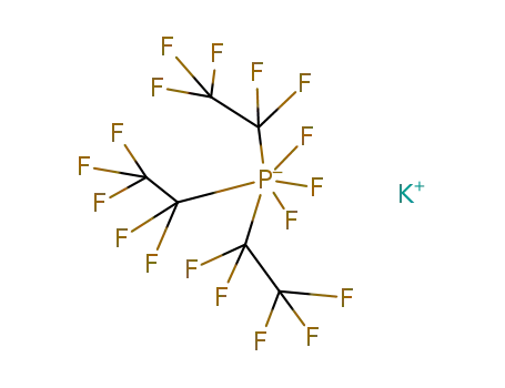 Molecular Structure of 123215-04-3 (potassium tris(pentafluoroethyl)trifluorophosphate)
