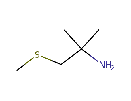 Molecular Structure of 36567-04-1 (2-methyl-1-(methylthio)-2-Propanamine)