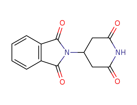 Molecular Structure of 303-31-1 (2-(2,6-dioxopiperidin-4-yl)-1H-isoindole-1,3(2H)-dione)