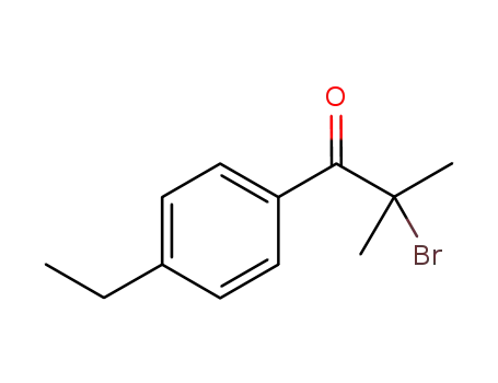 Molecular Structure of 698394-60-4 (2-Bromo-1-(4-ethylphenyl)-2-methylpropan-1-one)