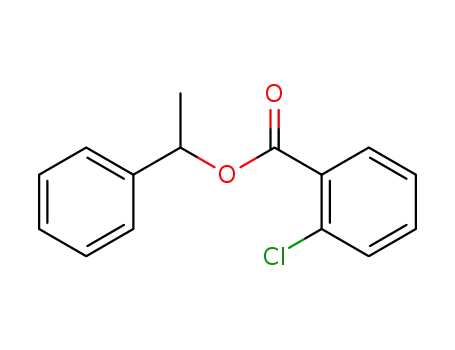 Molecular Structure of 111021-09-1 (1-phenylethyl 2-chlorobenzoate)