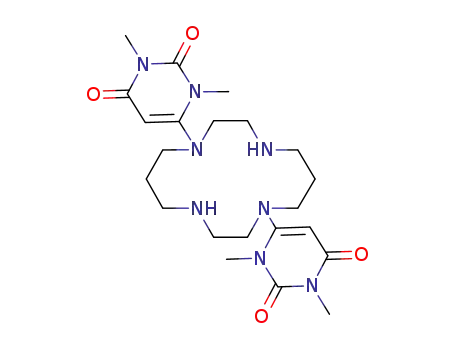 Molecular Structure of 1215225-05-0 (1,8-bis(1,3-dimethyluracil-6-yl)-cyclam)