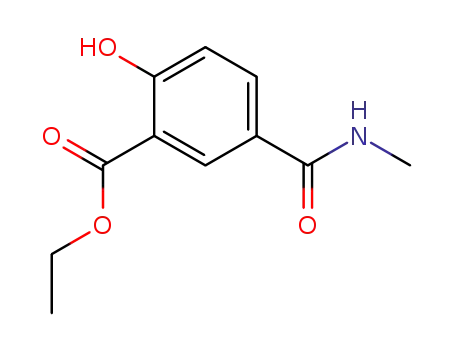 Molecular Structure of 74442-97-0 (3-(Ethoxycarbonyl)-4-hydroxy-N-methylbenzamide)