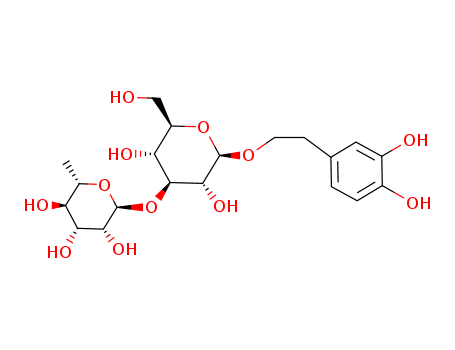 â-D-Glucopyranoside,2-(3,4-dihydroxyphenyl)- ethyl 3-O-(6-deoxy-R-L-mannopyranosyl)-
