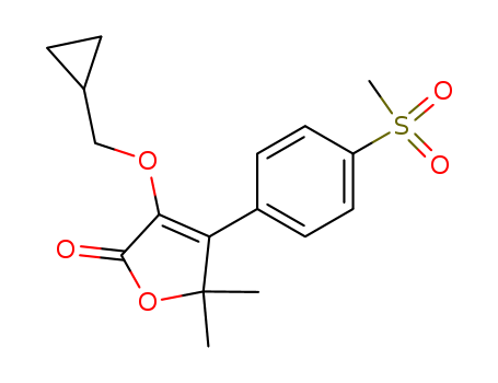 189954-96-9,Firocoxib,Equioxx;Equixx;Librens;ML 1785713;Previcox;2(5H)-Furanone,3-(cyclopropylmethoxy)-5,5-dimethyl-4-[4-(methylsulfonyl)phenyl]-;