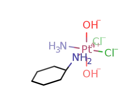 Molecular Structure of 124721-03-5 (platinum(4+) chloride hydroxide - cyclohexanamine ammoniate (1:2:2:1:1))