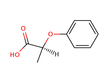 Molecular Structure of 1912-23-8 ((S)-(-)-2-PHENOXYPROPIONIC ACID)