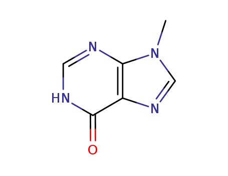 Molecular Structure of 875-31-0 (6H-Purin-6-one, 1,9-dihydro-9-methyl- (9CI))