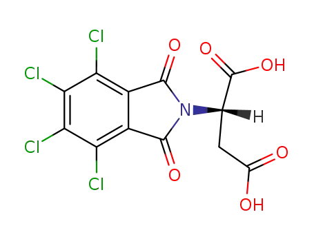 Molecular Structure of 89986-01-6 (Butanedioic acid,
(4,5,6,7-tetrachloro-1,3-dihydro-1,3-dioxo-2H-isoindol-2-yl)-, (S)-)