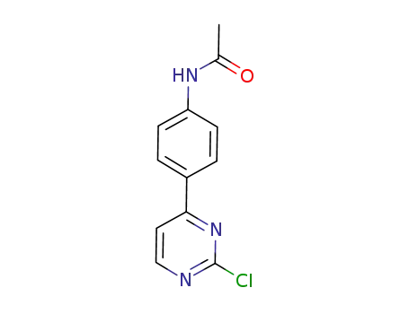 Molecular Structure of 945756-13-8 (N-[4-(2-chloropyrimidin-4-yl)phenyl]acetamide)