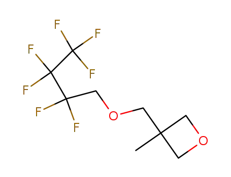 Molecular Structure of 156294-55-2 (Oxetane, 3-[(2,2,3,3,4,4,4-heptafluorobutoxy)methyl]-3-methyl-)