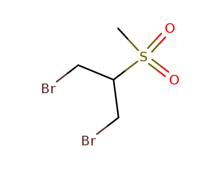 Molecular Structure of 106124-83-8 (Propane, 1,3-dibromo-2-(methylsulfonyl)-)