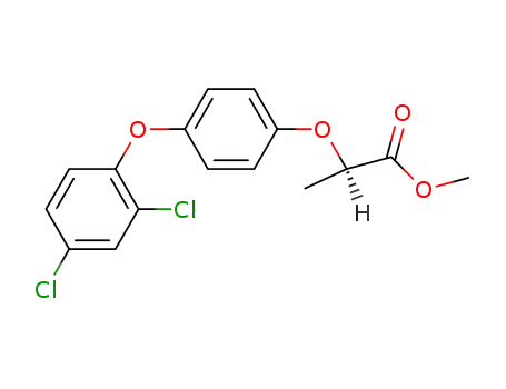 Molecular Structure of 75021-72-6 (Methyl (2S)-2-[4-(2,4-dichlorophenoxy)phenoxy]propanoate)