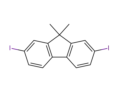 Molecular Structure of 144981-86-2 (9,9-Dimethyl-9H-2,7-diiodofluorene)