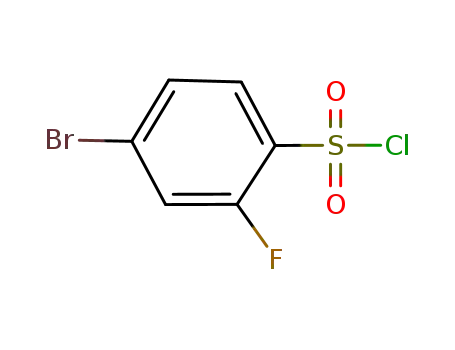Molecular Structure of 216159-03-4 (4-Bromo-2-fluorobenzenesulfonyl chloride)