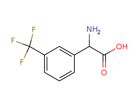 Molecular Structure of 242475-26-9 (AMINO-(3-TRIFLUOROMETHYL-PHENYL)-ACETIC ACID)