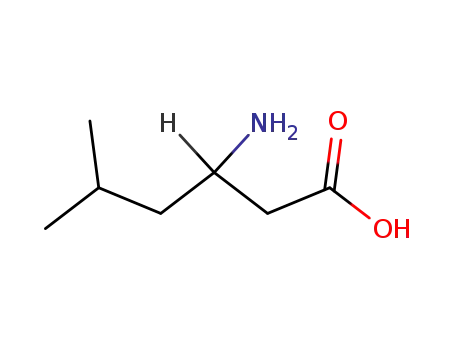 Molecular Structure of 3653-34-7 (3-AMINO-5-METHYLHEXANOIC ACID)