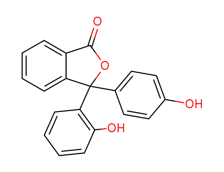 Molecular Structure of 2037-19-6 (3-(2-hydroxyphenyl)-3-(4-hydroxyphenyl)-2-benzofuran-1(3H)-one)