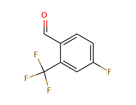 Molecular Structure of 90176-80-0 (4-Fluoro-2-(trifluoromethyl)benzaldehyde)