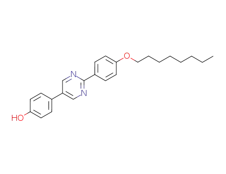 Molecular Structure of 119471-75-9 (Phenol, 4-[2-[4-(octyloxy)phenyl]-5-pyrimidinyl]-)