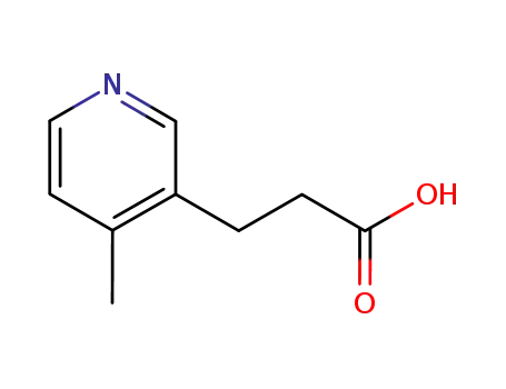 Molecular Structure of 129483-51-8 (3-Pyridinepropanoicacid,4-methyl-(9CI))