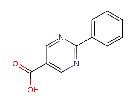 Molecular Structure of 122773-97-1 (2-PHENYL-PYRIMIDINE-5-CARBOXYLIC ACID)