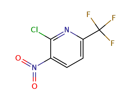 Molecular Structure of 117519-08-1 (2-Chloro-3-Nitro-6-Trifluoromethyl Pyridine)
