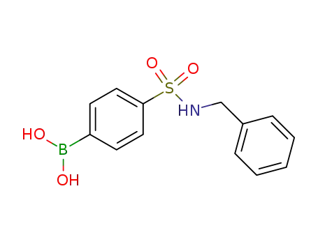 Molecular Structure of 548769-96-6 (4-(N-BENZYLSULPHONAMIDO)BENZENEBORONIC ACID)