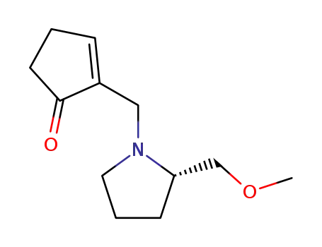 2-Cyclopenten-1-one, 2-[[2-(methoxymethyl)-1-pyrrolidinyl]methyl]-, (S)-