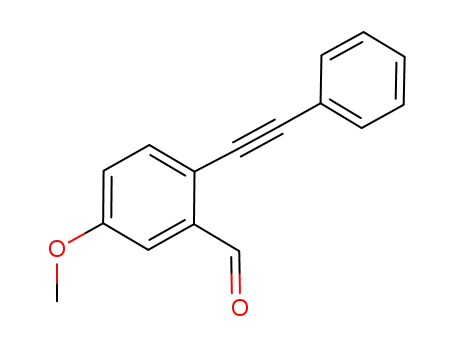 Molecular Structure of 223553-44-4 (2-(2-phenylethenyl)-5-methoxybenzaldehyde)