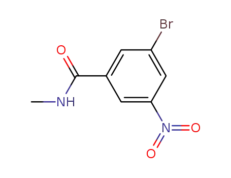 Molecular Structure of 90050-52-5 (3-Bromo-N-methyl-5-nitrobenzamide)