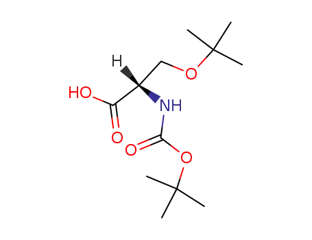 Molecular Structure of 13734-38-8 (Boc-Ser(tBu)-OH)
