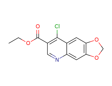 1,3-Dioxolo[4,5-g]quinoline-7-carboxylicacid, 8-chloro-, ethyl ester