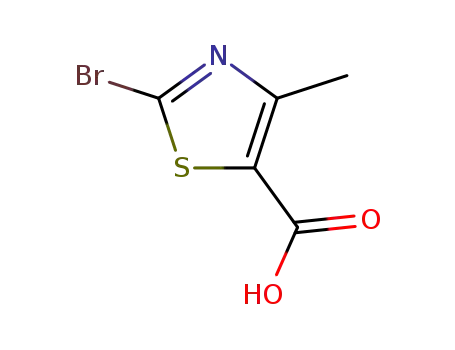 Molecular Structure of 40003-41-6 (2-BROMO-4-METHYL-1,3-THIAZOLE-5-CARBOXYLIC ACID)
