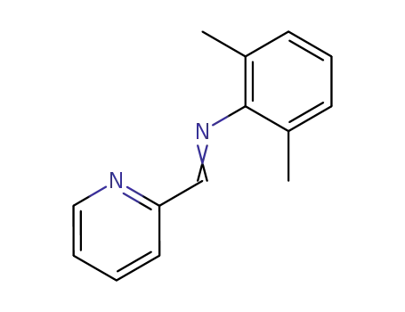 Molecular Structure of 29167-92-8 (Benzenamine, 2,6-dimethyl-N-(2-pyridinylmethylene)-)