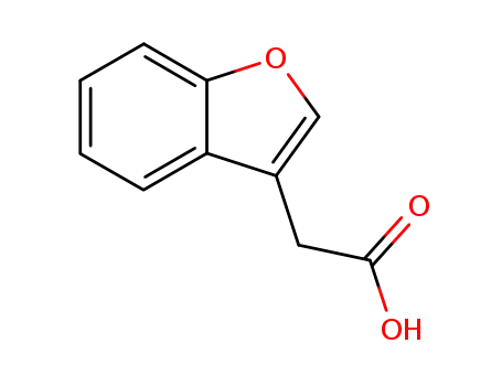 Molecular Structure of 64175-51-5 (BENZO[B]FURAN-3-YLACETIC ACID)