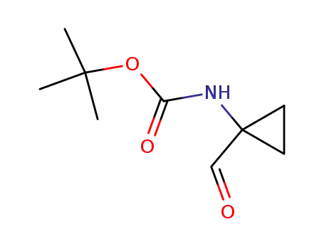 Molecular Structure of 107259-06-3 (tert-Butyl (1-formylcyclopropyl)carbamate)
