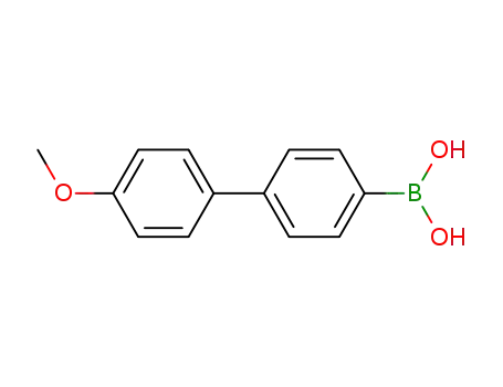Molecular Structure of 156642-03-4 (4'-METHOXYBIPHENYLBORONIC ACID)