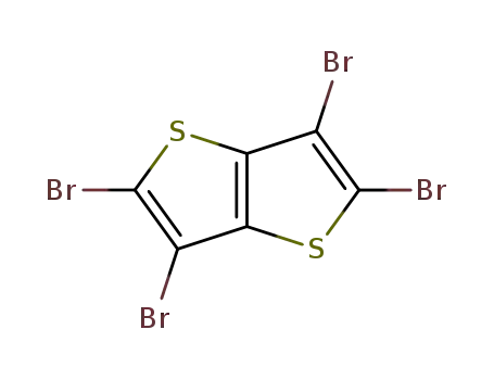 Molecular Structure of 124638-53-5 (TETRABROMO-THIENO[3,2-B]THIOPHENE)