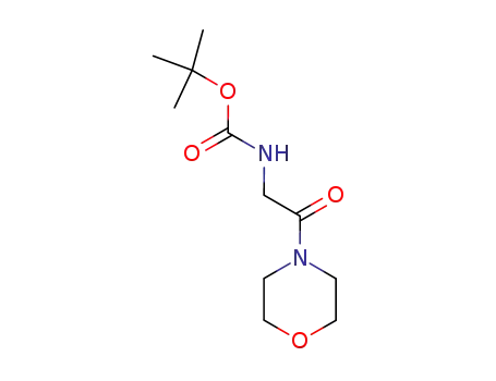 Molecular Structure of 114703-81-0 ((2-MORPHOLIN-4-YL-2-OXO-ETHYL)-CARBAMIC ACID TERT-BUTYL ESTER)
