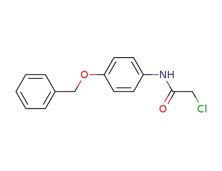 Molecular Structure of 19514-92-2 (N-(4-BENZYLOXY-PHENYL)-2-CHLORO-ACETAMIDE)