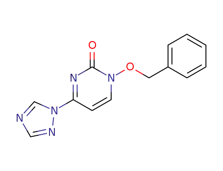 2(1H)-Pyrimidinone, 1-(phenylmethoxy)-4-(1H-1,2,4-triazol-1-yl)-