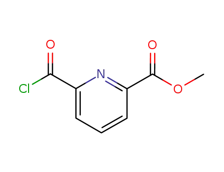 Molecular Structure of 94111-79-2 (2-Pyridinecarboxylic acid, 6-(chlorocarbonyl)-, methyl ester (9CI))